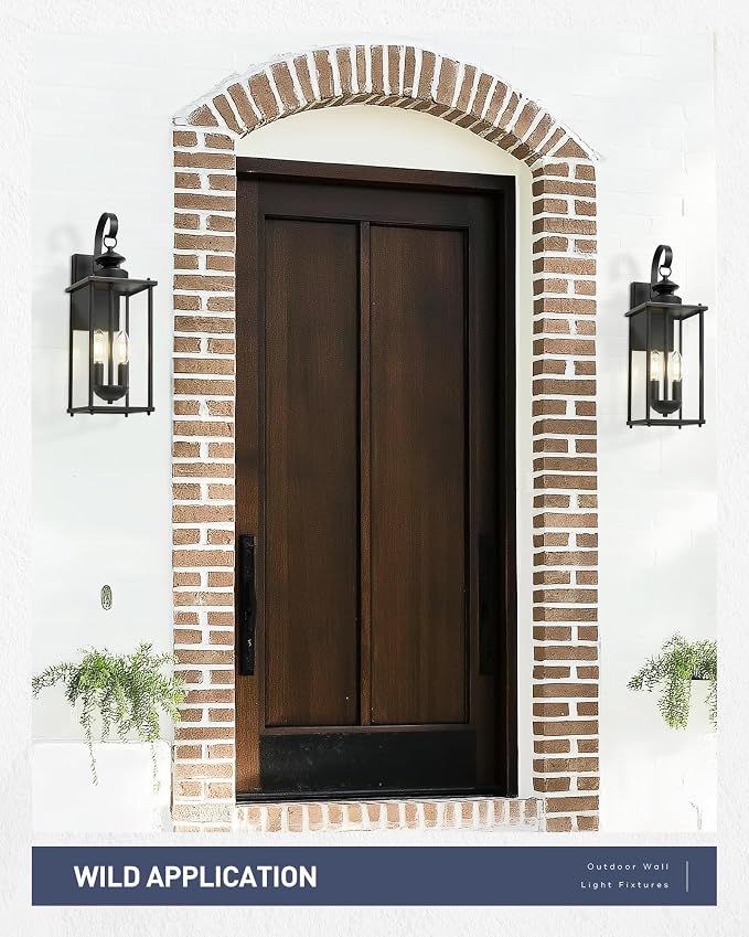 kudos Porch Lights, 18.1 inch Large Outdoor Wall Light, E12 Sockets, Anti-Rust - Image 5