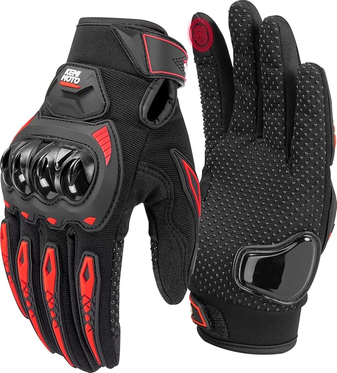 KEMIMOTO Motorcycle Gloves for Men/Women, Touchscreen Dirt Bike Gloves by kemimoto