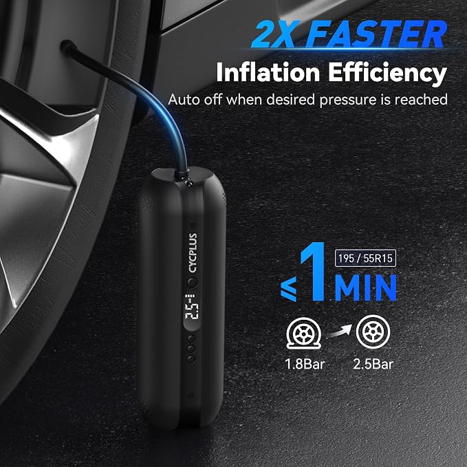 CYCPLUS Tire Inflator Portable Air Compressor - Image 2