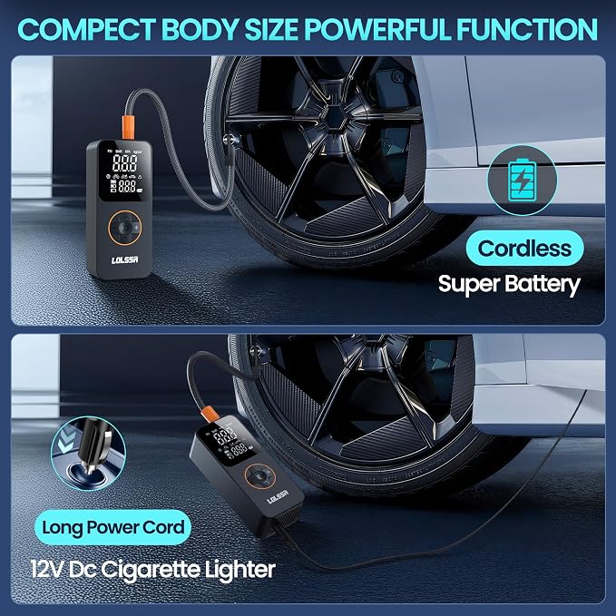 Tire Inflator Portable Air Compressor-Air Pump 20000mAh & 150PSI Cordless - Image 7