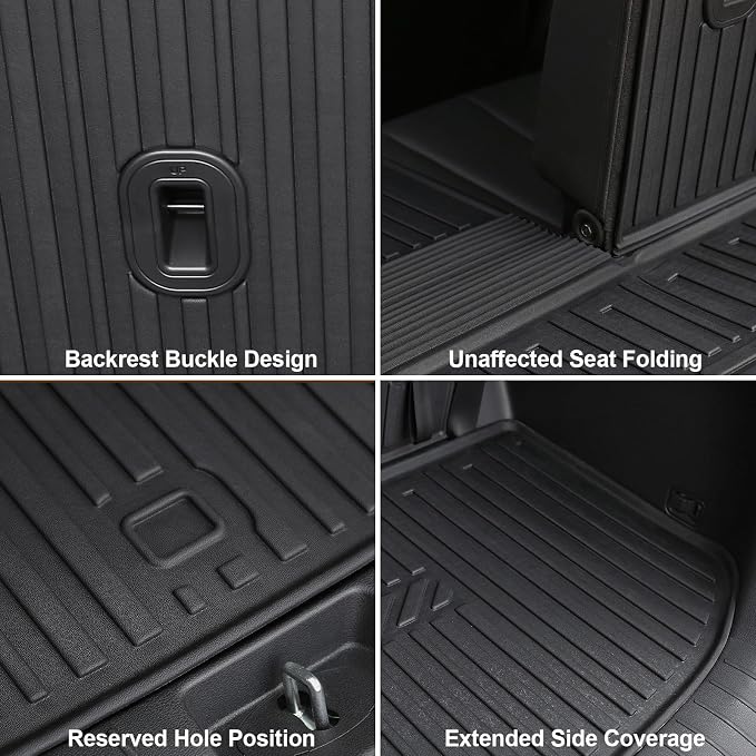 GALVAGNIATE Floor Mats for 2020-2024 2025 Hyundai Palisade 7-seat/8-seat Trunk - Image 9