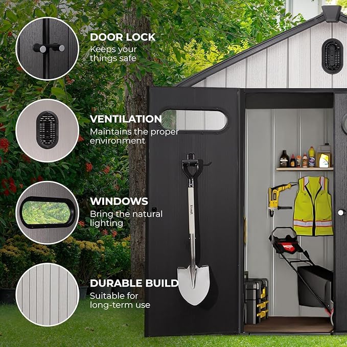 EconoHome 8x8 Ft Outdoor Storage Shed - Image 4