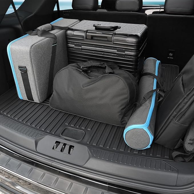 Floor Mats for 2025 2020-2024 Ford Explorer, All Weather TPE Floor Mat Cargo Mat - Image 9