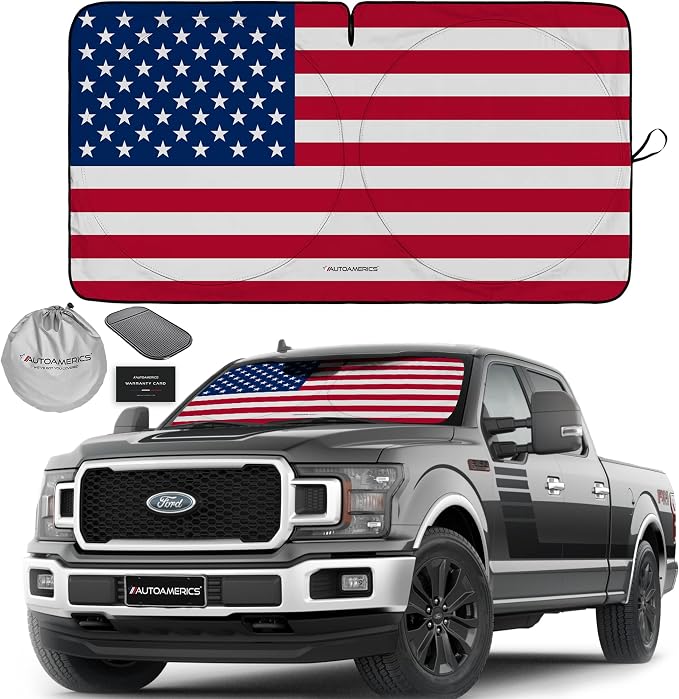 Autoamerics Truck Windshield Sun Shade by AutoamericsUS