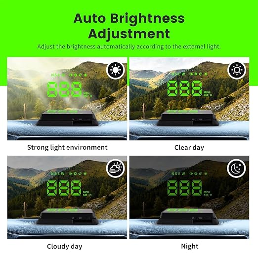Heads up Display for Cars, Car HUD, Head up Display for Car, Car Speedometer - Image 7
