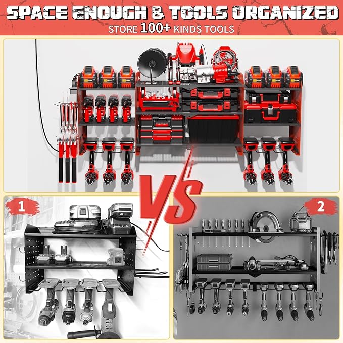 45" Large Power Tool Organizer Wall Mount - Image 2