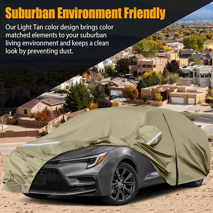 Waterproof Car Covers Replace for 2004-2025 Toyota Corolla Sedan, Windproof - Image 5