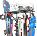 PLKOW Wall-Mounted Ski Rack, Skis Storage Rack by PLKOW