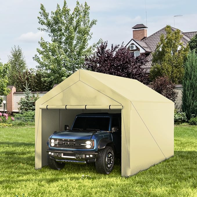 10x20 ft Heavy Duty Carport by GREZONE