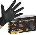 TitanFlex Thor Grip Heavy Duty Black Industrial Nitrile Gloves by TitanFlexDisposableGloves