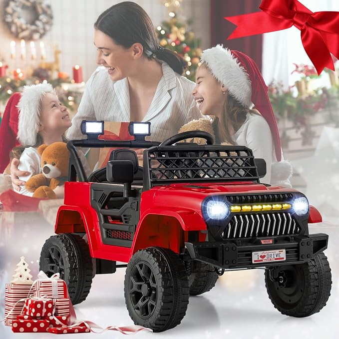 Costzon Kids Ride On Truck, 12V Battery Powered Electric Vehicles w/Remote - Image 9