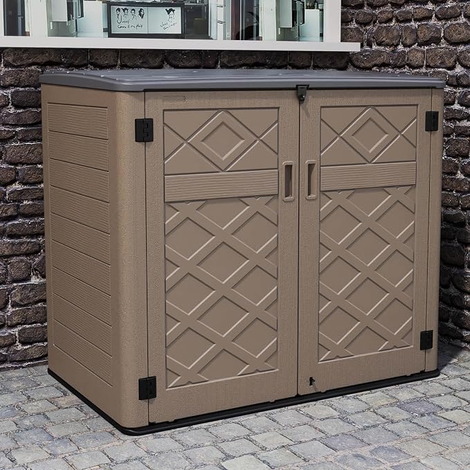 HOMSPARK Storage Shed Weather Resistance, Outdoor Storage Cabinet - Image 2