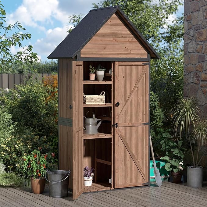 Outdoor Storage Shed with Waterproof Roof - Image 7