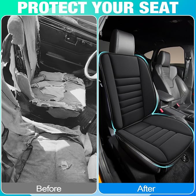 MYFAMIREA Car Seat Cushion and Back Support Pillow 1.2'' Thick Memory Foam Desk - Image 7