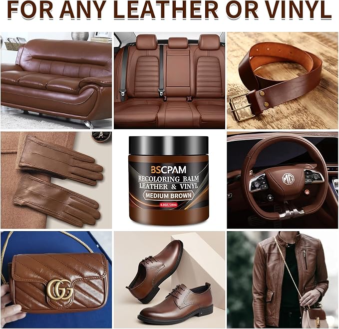 Medium Brown Leather Recoloring Balm - Image 2