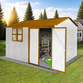 10 x 8 FT Outdoor Storage Shed, Metal Garden Tool Shed by Unknown