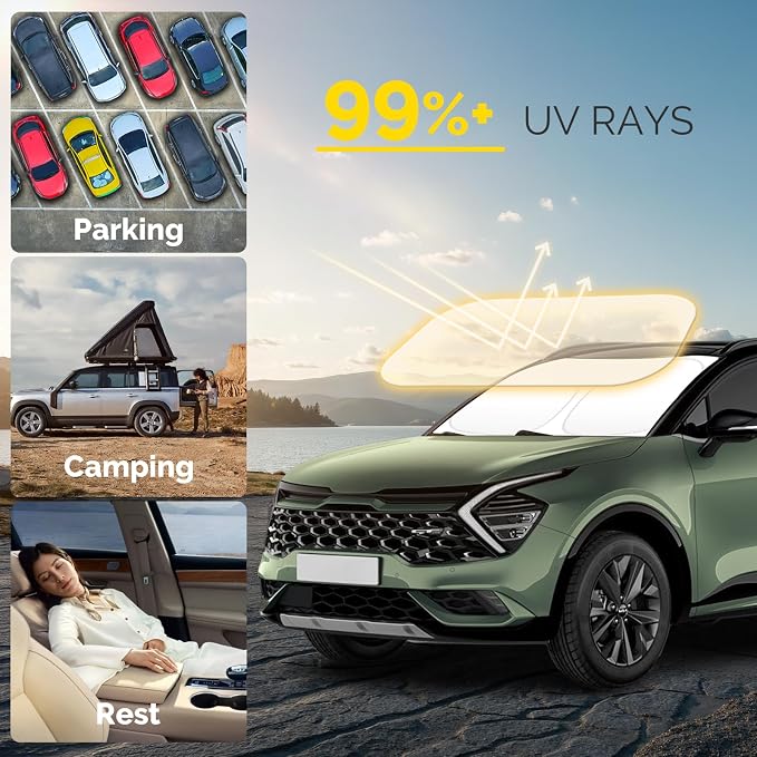 Car Windshield Sun Shade Compatible - Image 2