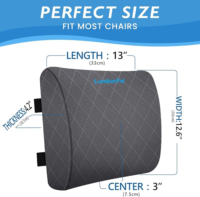 Lumbar Support Pillow for Office Chair Back Support Lumbar Pillow for Car - Image 2