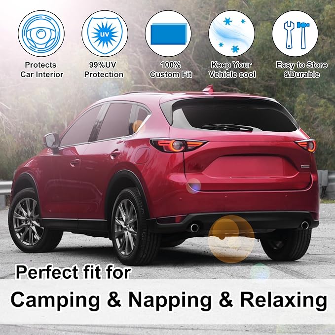 TINGLU Window Shades for Mazda CX-5 2017-2024 2025 Accessories Car Side Full - Image 6