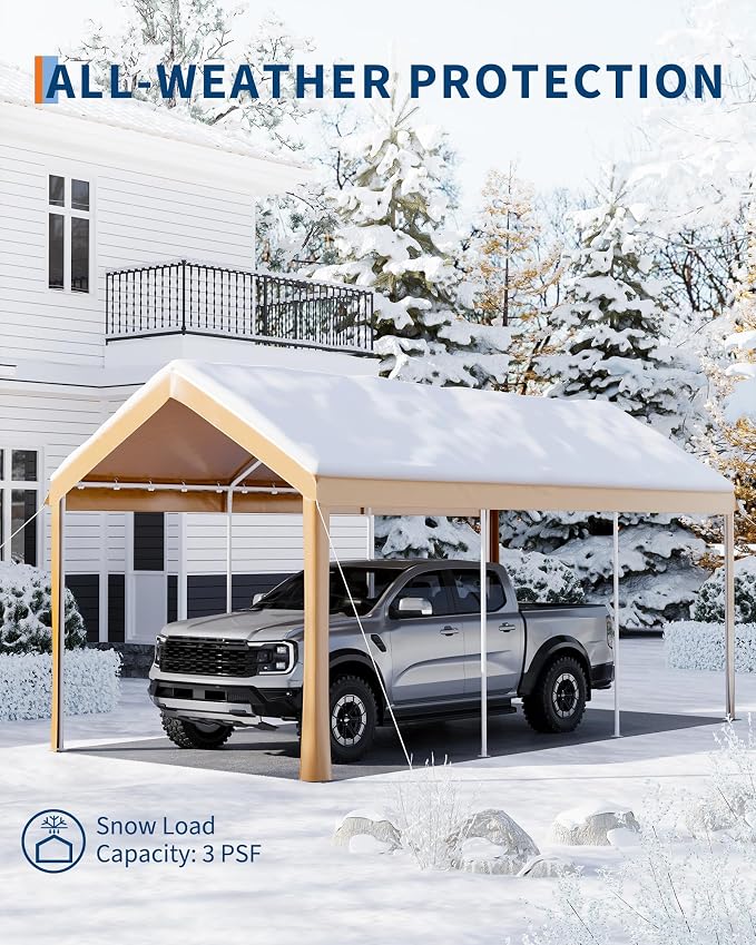 10x20ft Metal Carport Garage - Image 7