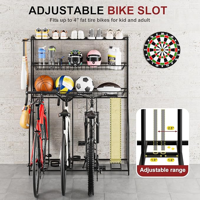 4 Bike Stand, Bike Rack Garage - Image 7