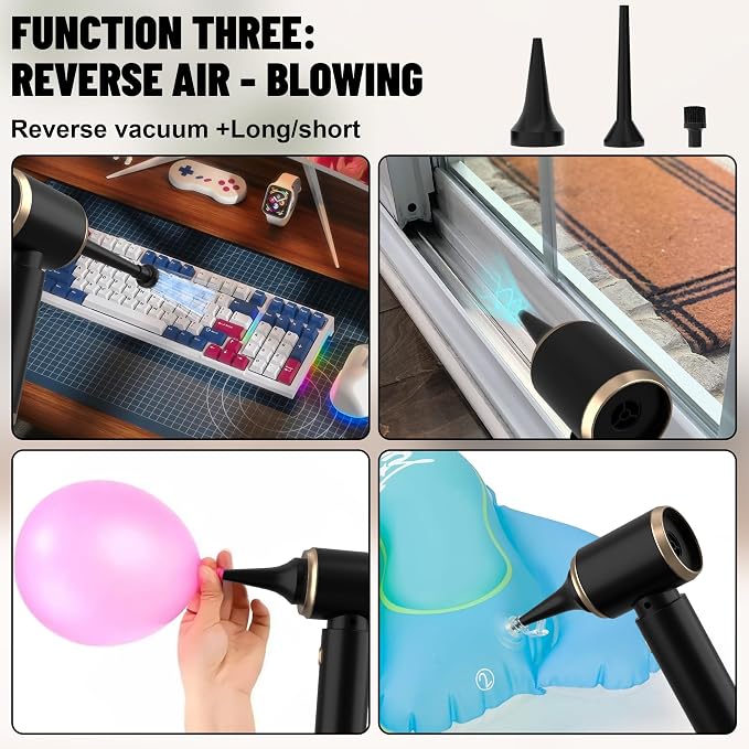 Handheld Car Vacuum Portable Cordless, 12000PA High Power 4 in 1 Vacuum Cleaner - Image 6