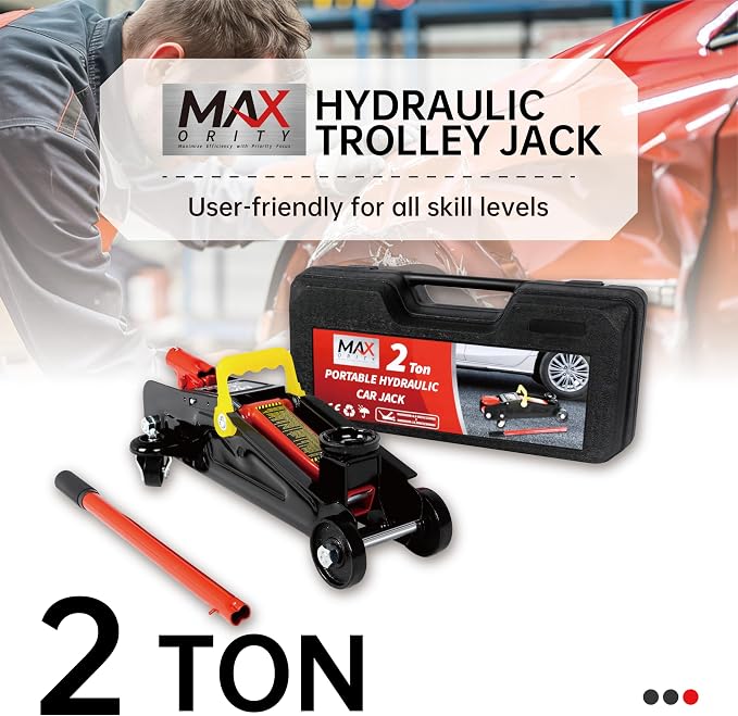 2-Ton Hydraulic Trolley Garage Service/Floor Jack - Image 2