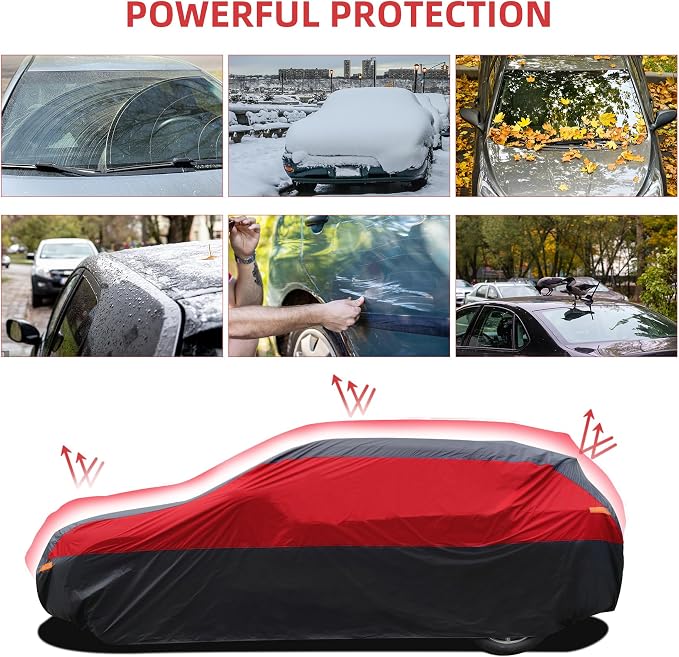 SUV Car Cover Hatchback Cover Waterproof All Weather, Outdoor Car Covers - Image 6
