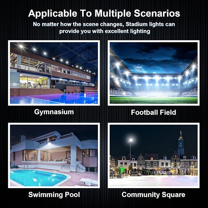 360W LED Stadium Lights Ultra-Brightness 50800 Lumen 5000K Daylight Outdoor - Image 8