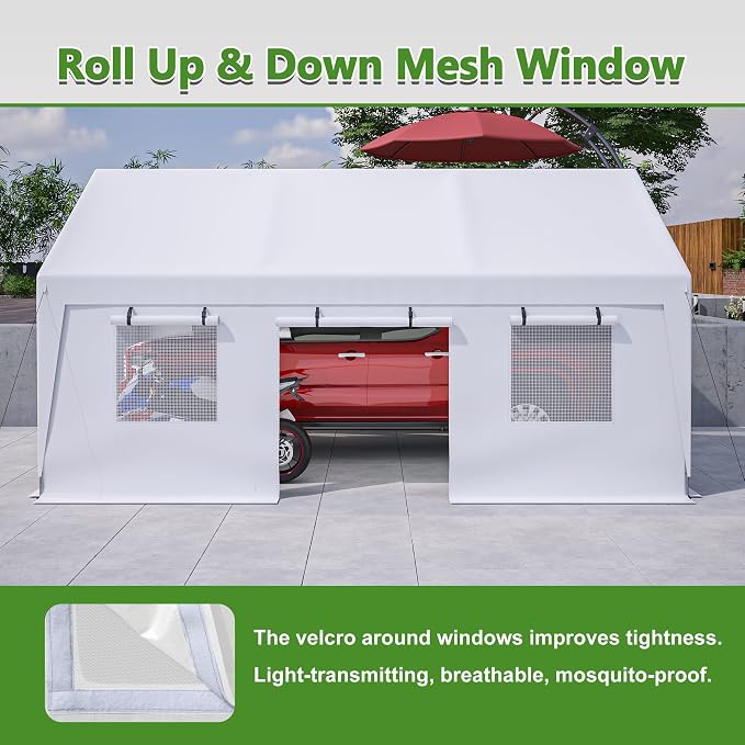 13x20 ft Heavy Duty Carport - Image 3