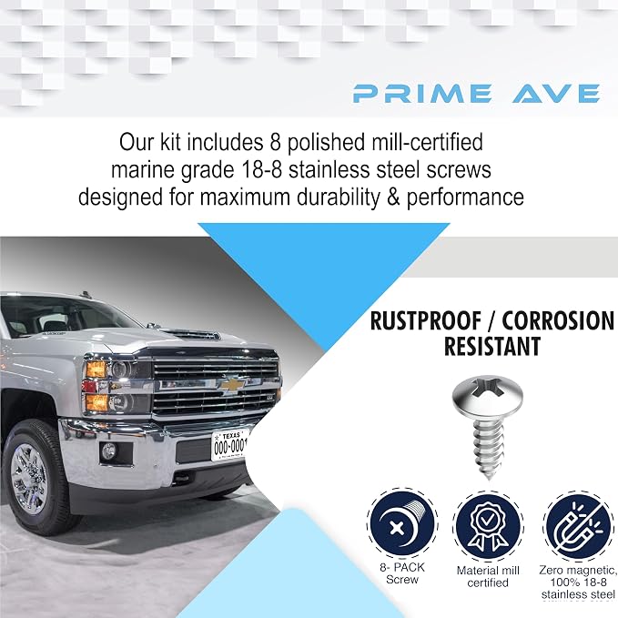 Stainless Steel License Plate Screws - Image 2
