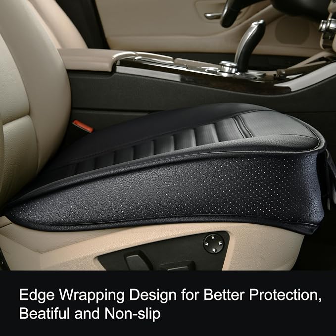 1pc Edge Wrapping Comfortable Car Front Seat Cover Cushion Pad Mat Protector - Image 3