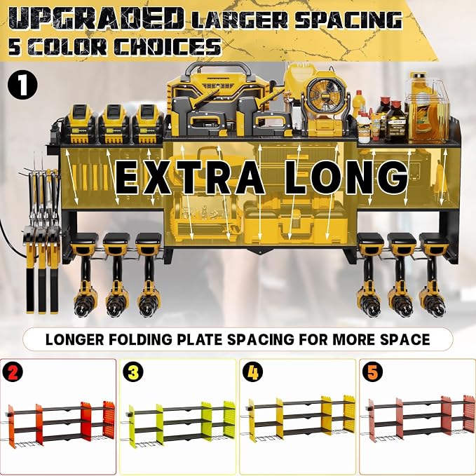 45" Large Power Tool Organizer Wall Mount - Image 7