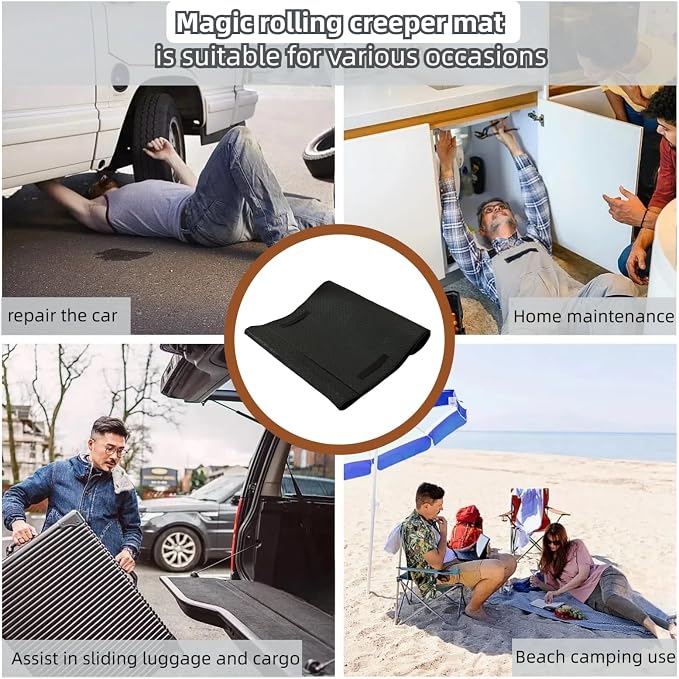 Magical Rolling Creeper Mat Car Repair Garage Mat 60"X28", Made Available - Image 6