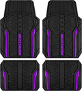 Skechers Car Floor Mats, Heavy Duty Rubber Car Mats Full Set, All Weather Floor by Skechers
