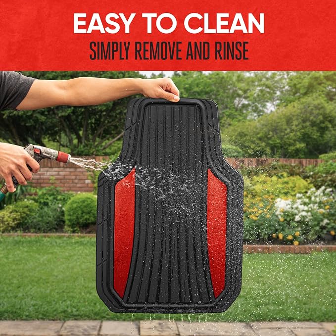 Motor Trend ChromeTech Car Floor Mats Full Set - Image 8