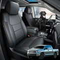 Super Cover for Toyota Tundra Seat Covers 2014-2021, Full Covered Black Seat by DrCarNow
