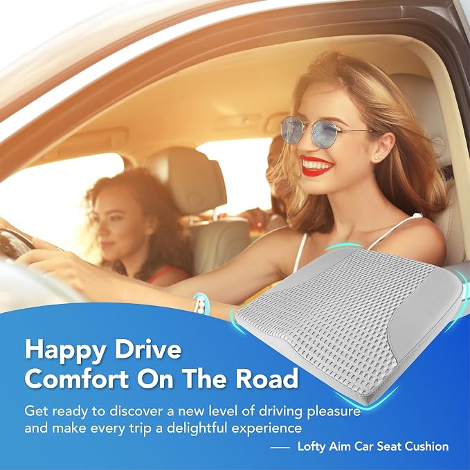 Car Seat Cushion, Comfortable Memory Foam Seat Pillow - Image 2