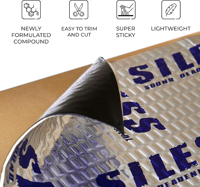 Siless 50 mil 26 sqft Car Sound Deadening mat - Image 4