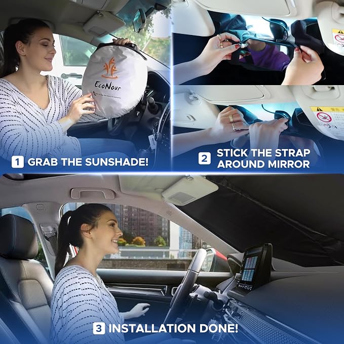 Kia Sportage EcoNour Car Windshield Sunshade 2018-2022 - Image 2