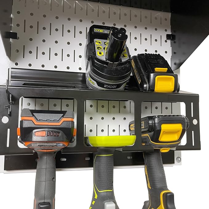Wall Control Power Tool Storage Organizer Kit Cordless Drill Holder Charging - Image 7