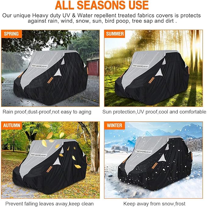 Neverland UTV Cover Waterproof 300D Heavy Duty 4-6 Seater 4 Door Side by Side - Image 8