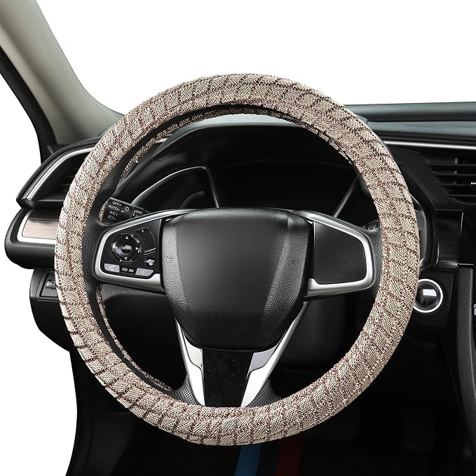 Auto Newer Breathable Steering Wheel Cover Suitable - Image 4