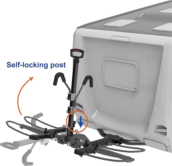 HYPERAX 2023 Volt RV -RV Approved Hitch Mounted 2 E Bike Rack Carrier - Image 3