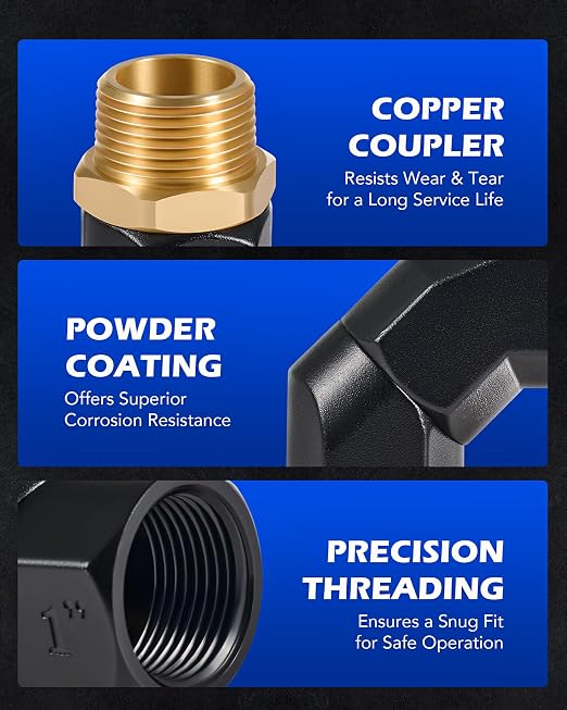 Orion Motor Tech 2pcs 1" NPT Fuel Hose Nozzle Swivel Kit - Image 5