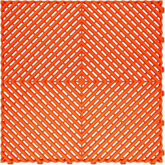 15.7"x15.7" Garage Flooring Tiles, Non-Slip Interlocking Plastic Garage Floor by Home