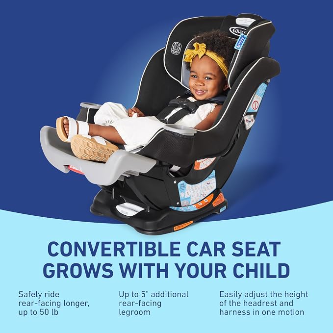 Graco Extend2Fit Convertible Baby Car Seat, Rear and Forward Facing, Adjustable - Image 5