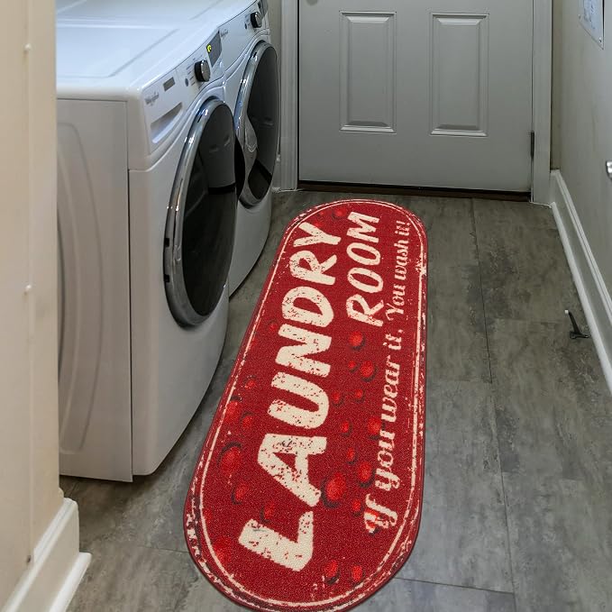 Ottomanson 20" x 59" Oval Laundry Room Rug - Image 6