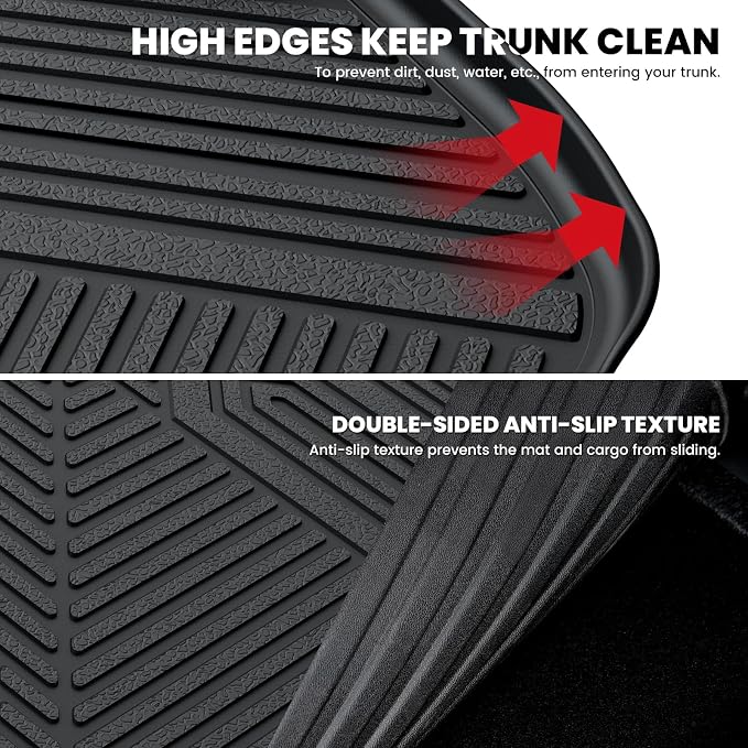 LASFIT Trunk Mat for Jeep Cherokee 2014-2023 All Weather TPE Custom Fit Cargo - Image 4