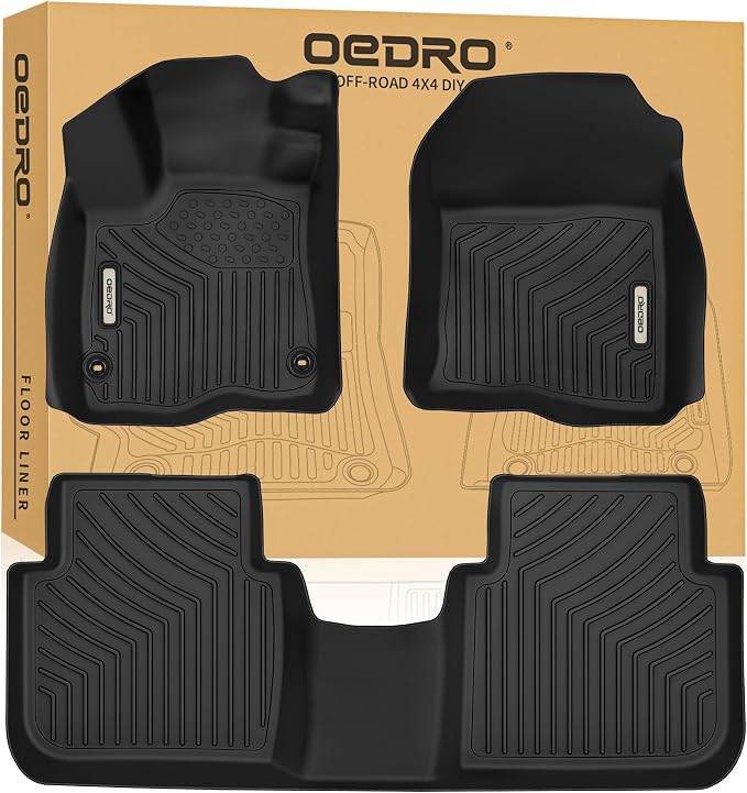 OEDRO Floor Mats Fits for Honda CR-V 2023-2026, Custom Fit TPE All-Weather by OEDRO